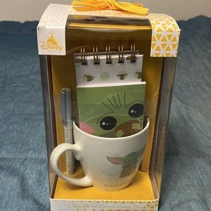 Disney Star Wars Baby Yoda Grogu Coffee Mug & Notebook Set